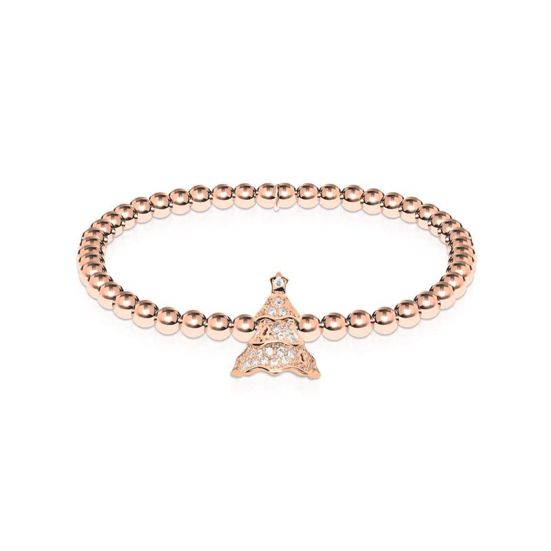 Evergreen | 18k Rose Gold | Crystal Holiday Tree