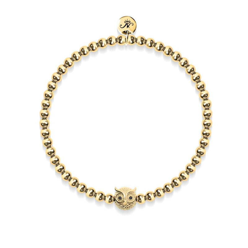 Wisdom | 18k Gold | Crystal Night Owl