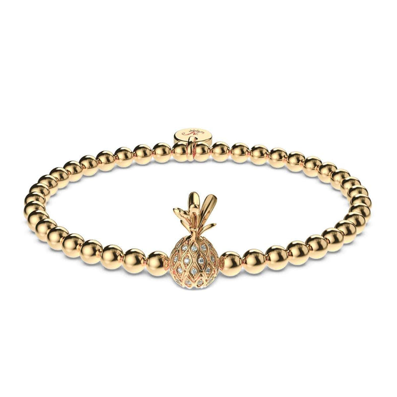 Pi√±a Colada | 18k Gold | Crystal Pineapple Bracelet