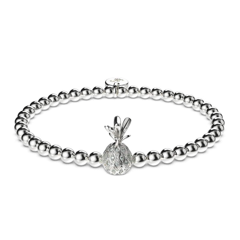 Pi√±a Colada | Silver | Crystal Pineapple Bracelet