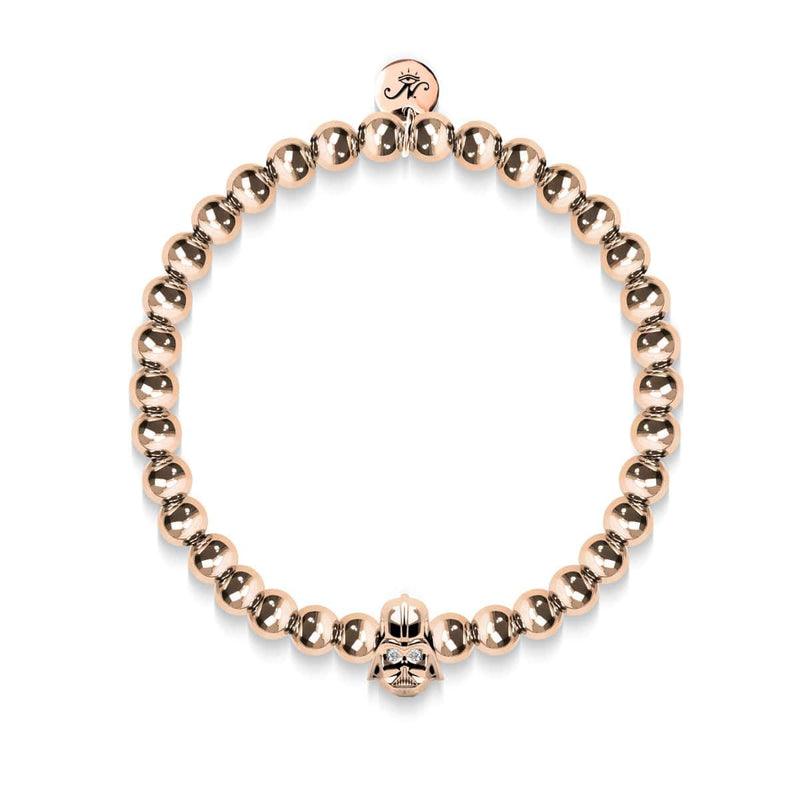 Vader | 18k Rose Gold | Crystal Charm Bracelet