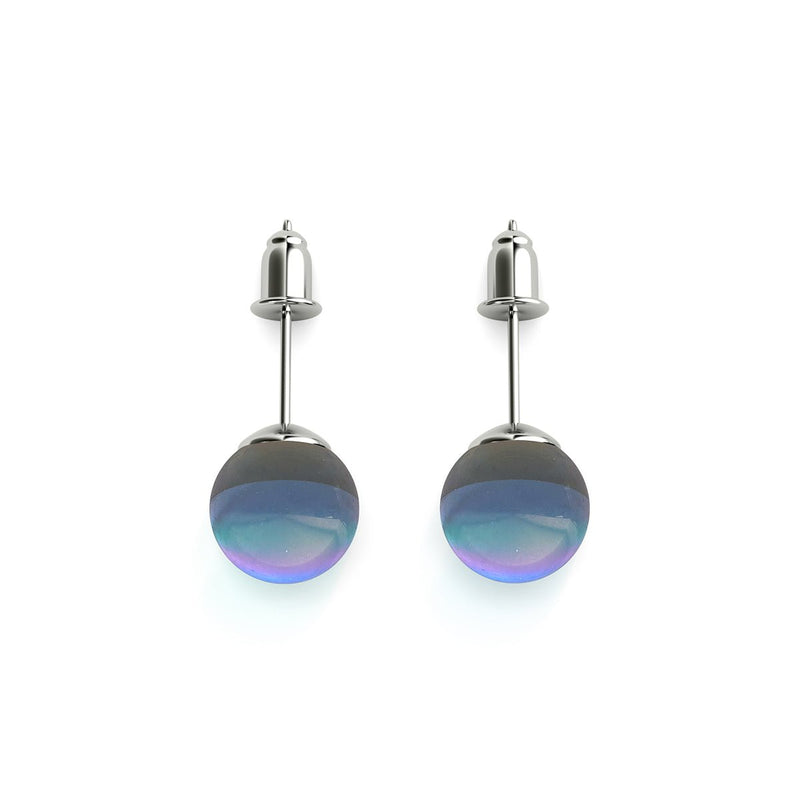 Milky Way | .925 Sterling Silver | Galaxy Glass Stud Earrings