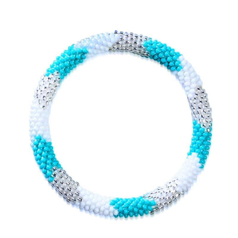 Waves At Dawn | Himalayan Glass Bead Bracelet