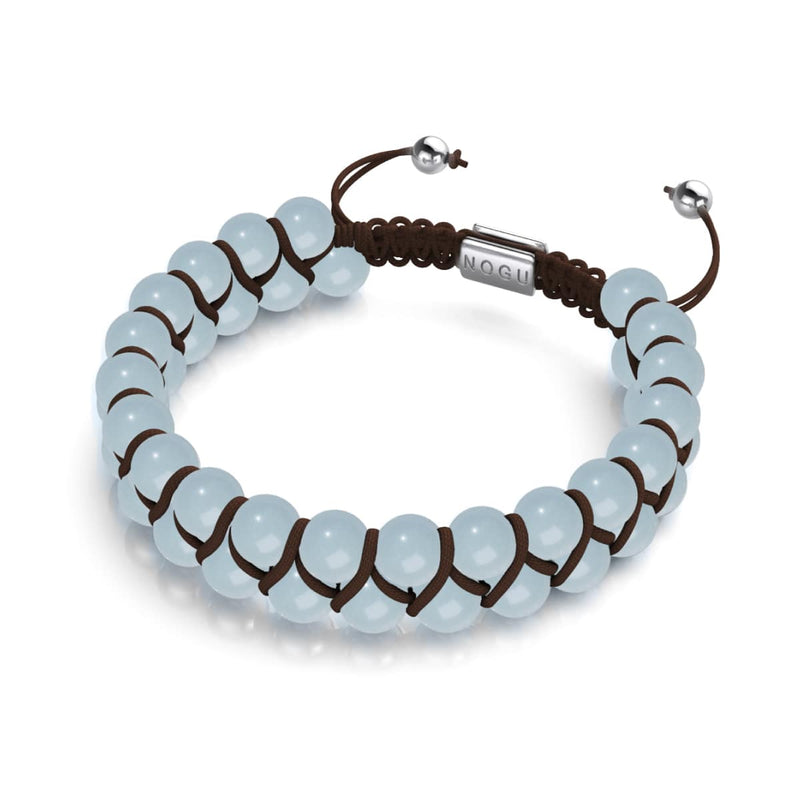 Lunar Blue | Lumos Ceramic | Vitality Macrame Bracelet