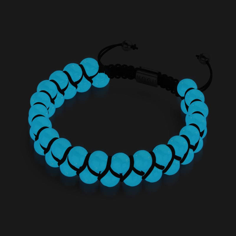 Lunar Blue | Lumos Ceramic | Vitality Macrame Bracelet