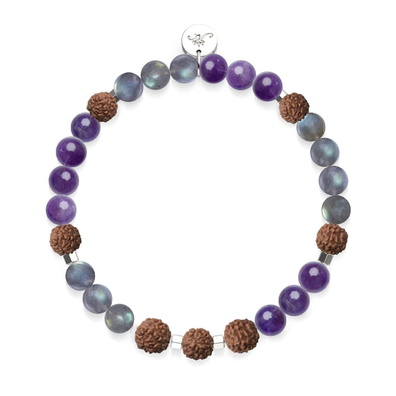 Shaolin Monk | Gemstone Rudraksha |  Mala Bracelet