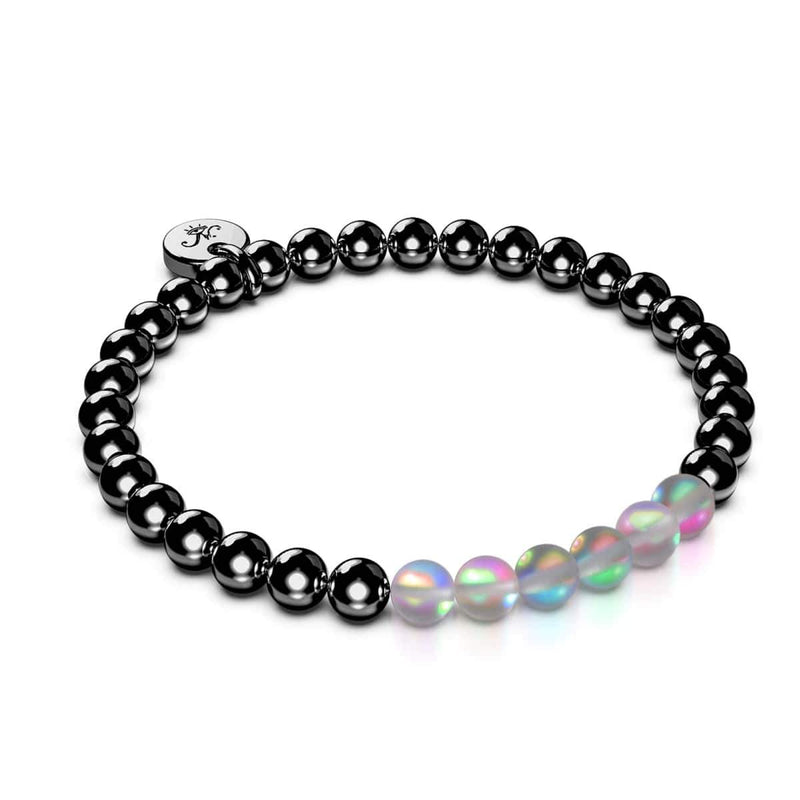 Grey | Gunmetal | Mermaid Glass Expression Bracelet