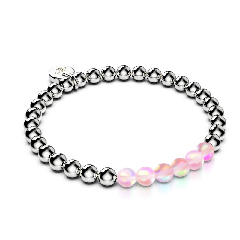 Pink | Silver | Mermaid Glass Expression Bracelet