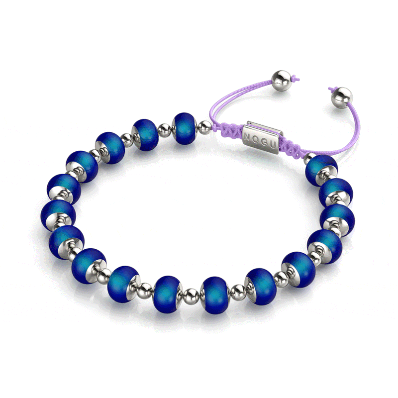 Chromata | Silver x Lilac | Mood Stone Charm Bracelet