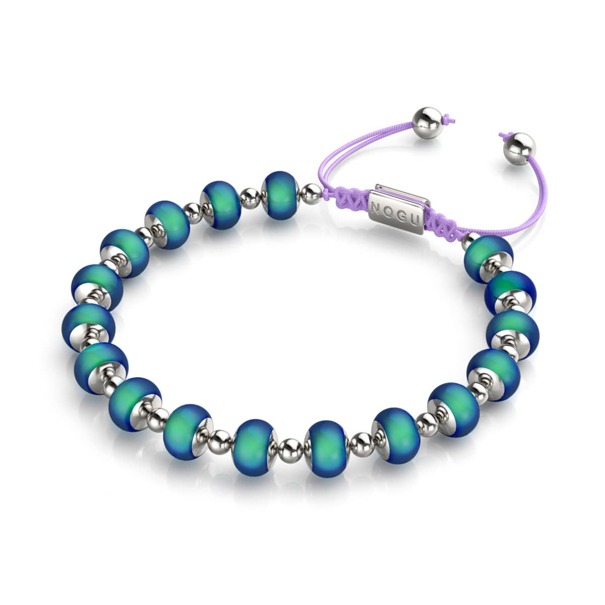 Chromata | Silver x Lilac | Mood Stone Charm Bracelet– NOGU United Kingdom