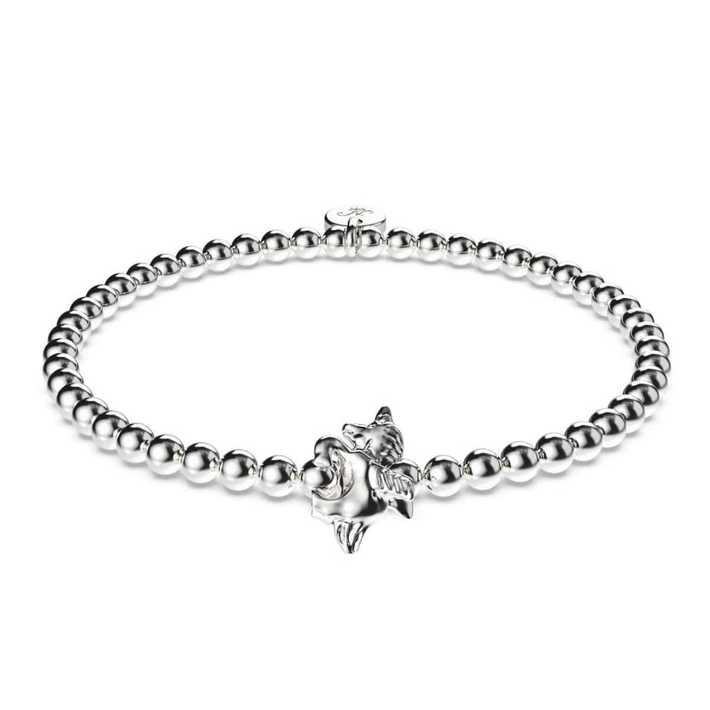 Pegasus | Silver | Winged Unicorn Charm Bracelet