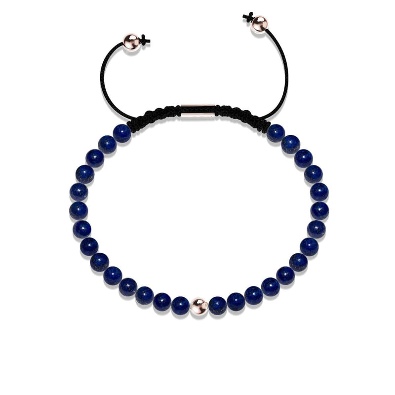 Lapis | Rose Gold Vermeil | Focus Gemstone Macrame Bracelet