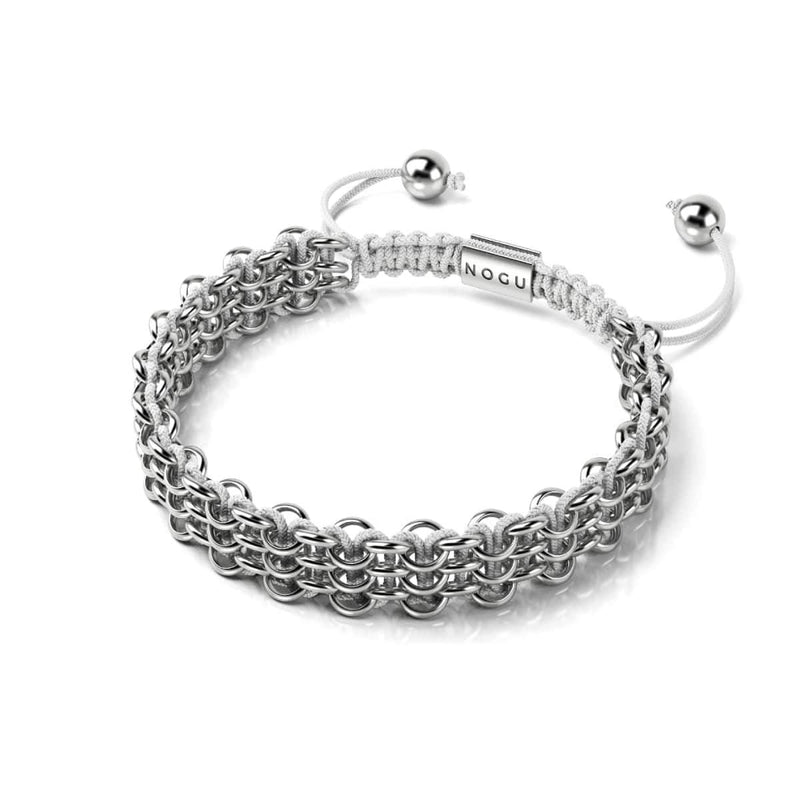 White Rhino Links | Original Kismet Bracelet | White x Silver