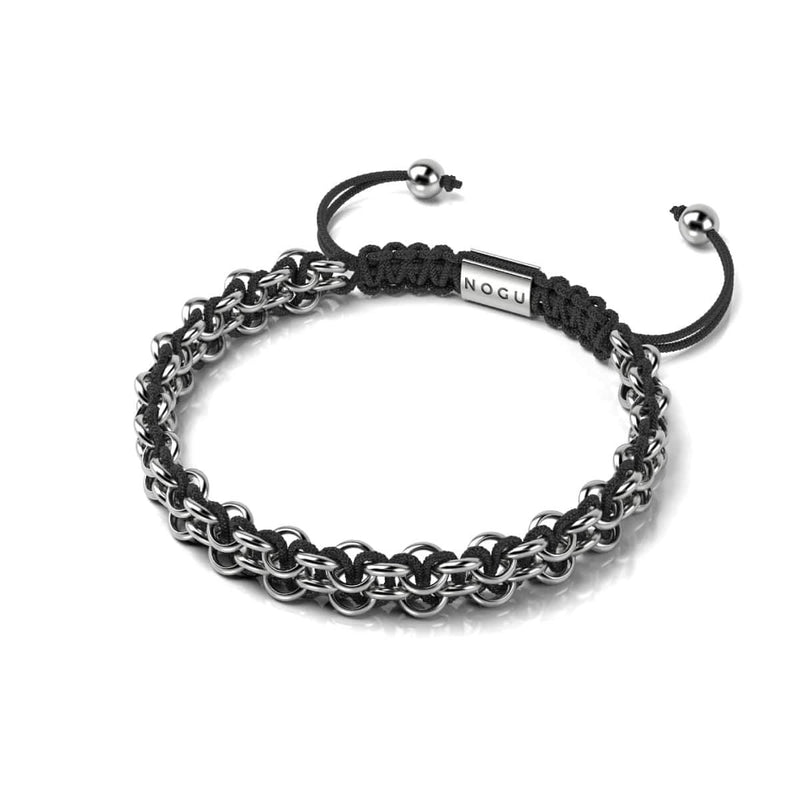 Panda Links | Mini Kismet Bracelet | Black x Silver