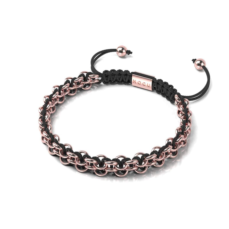 Tiger Links | Mini Kismet Bracelet | Black x Rose Gold