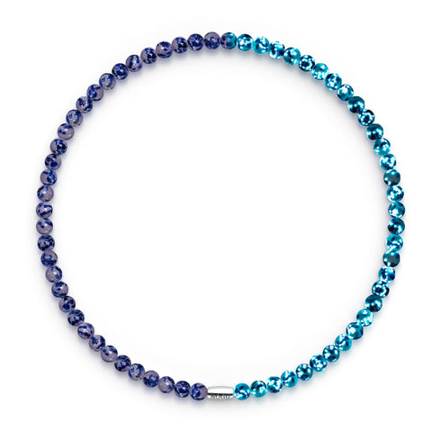 Blue Byzantium | .925 Sterling Silver | Firefly Glass Wrap