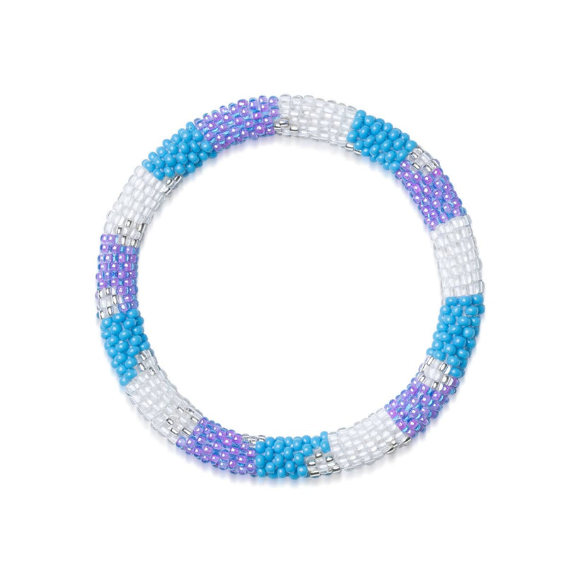 Snow Cone | Himalayan Glass Bead Bracelet