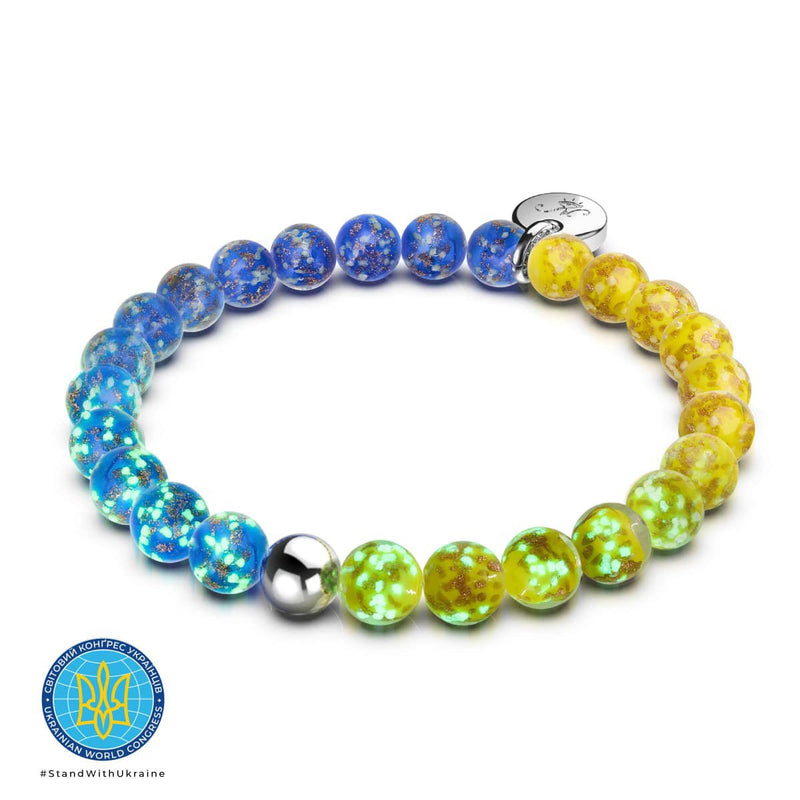 Starry Night | Ukrainian Aid | Firefly Glass Bracelet